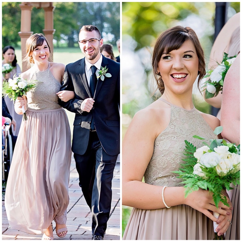 Taupe Formal Wear/Bridesmaid Dress
